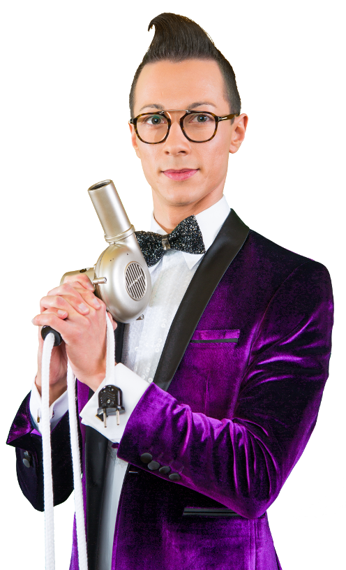 Ich Entertainer und Künstler für die Messe in Leipzig